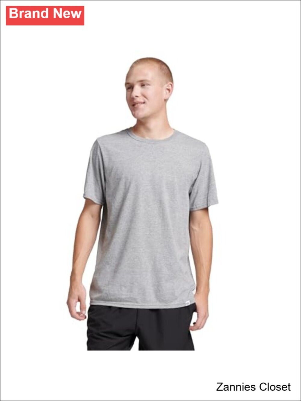 🤠 Russell Athletic Dri-Power Short Sleeve Tee Moisture Wicking Crew Neck